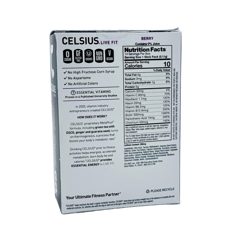 Celsius On-The-Go Packets, 14 packets