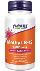 Methyl B-12 5000mcg 90 Veg Capsules by NOW Foods
