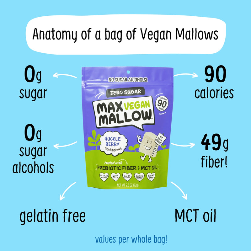 Know Brainer Foods Max Vegan Mallow Sugar Free Marshmallows