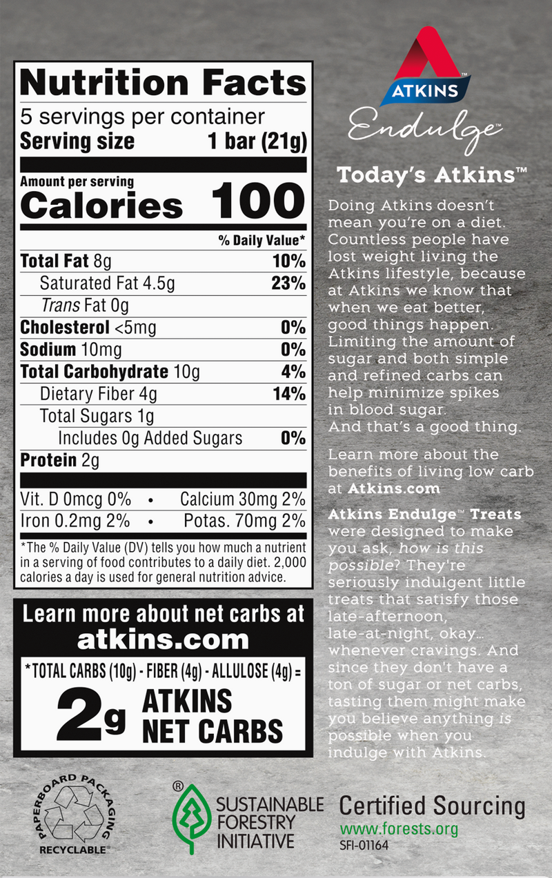 Atkins Nutritionals Endulge Candy Bars