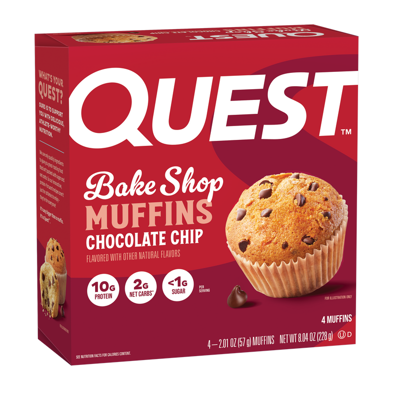 Quest Nutrition Bake Shop Muffins, 4 pack box