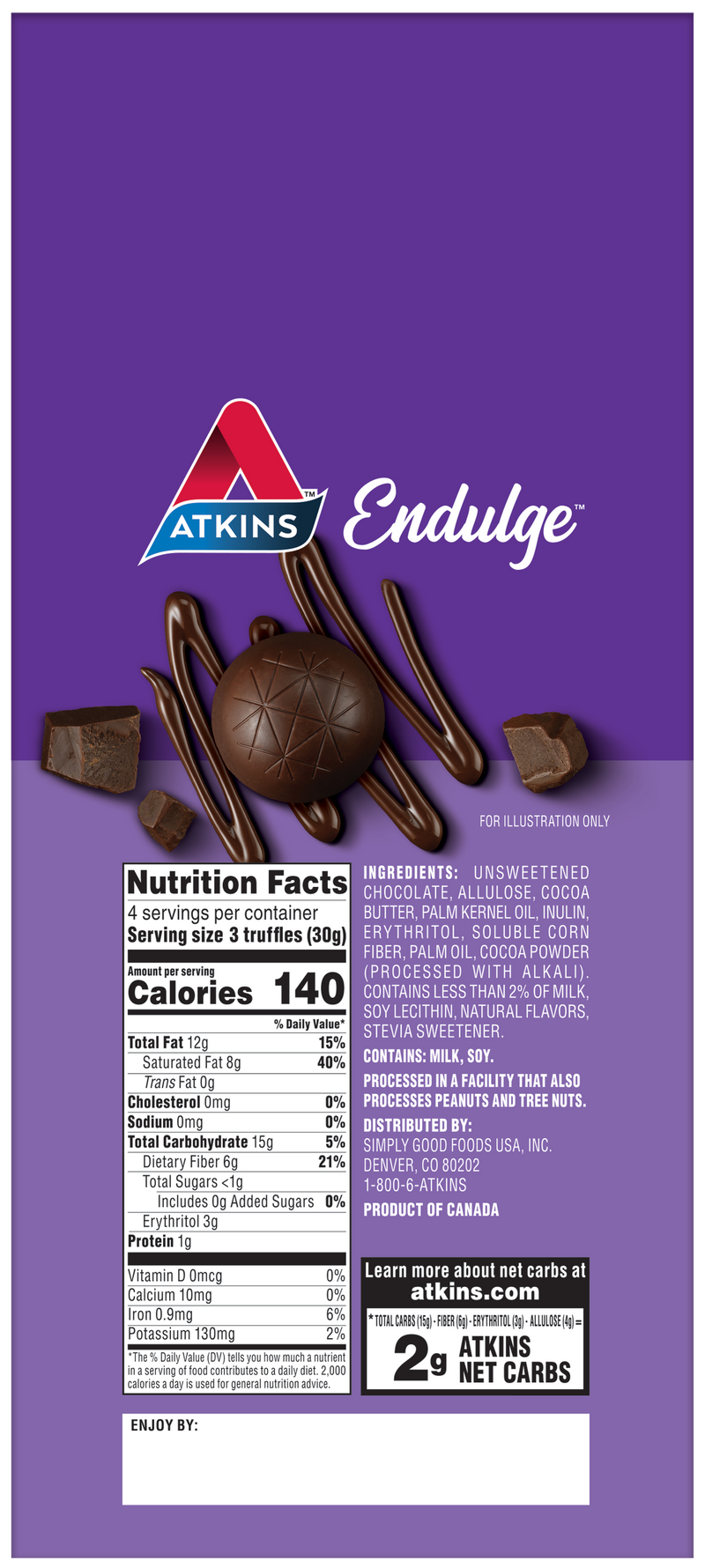 Atkins Nutritionals Endulge Candy Bars