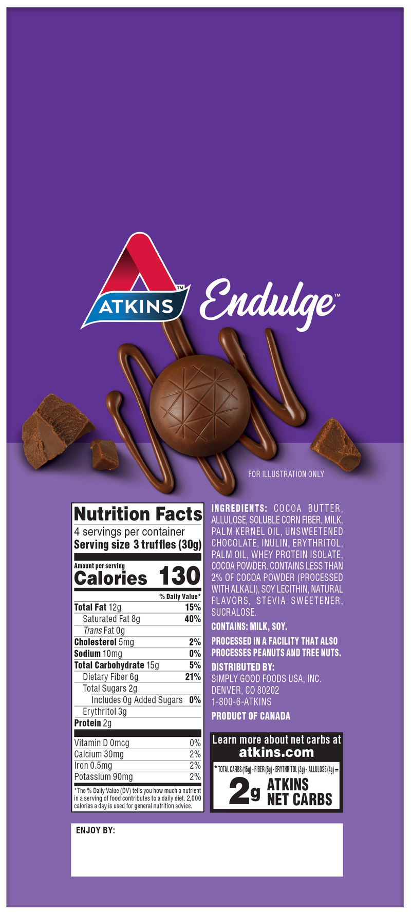 Atkins Nutritionals Endulge Candy Bars