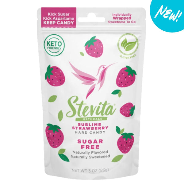 Stevita Stevia Sweetened Sugar Free Hard Candies, 3 oz pouch