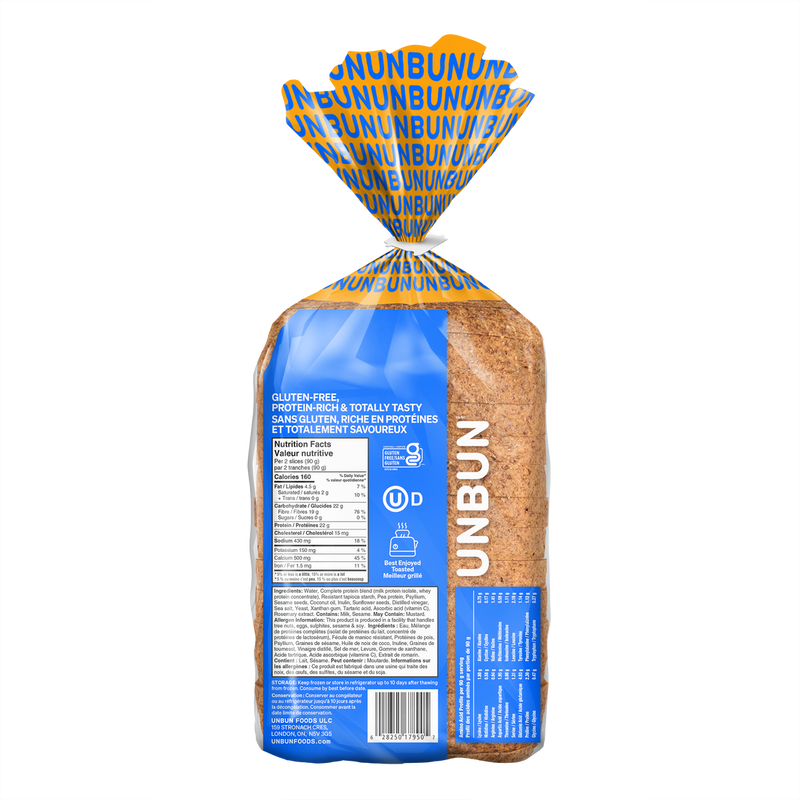 Unbun Complete Protein Bread, 18.9 oz