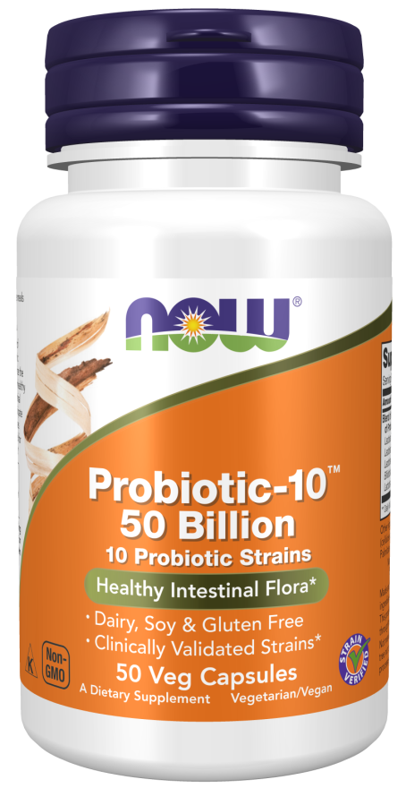 Probiotic-10™ 50 Billion Veg Capsules by NOW Foods