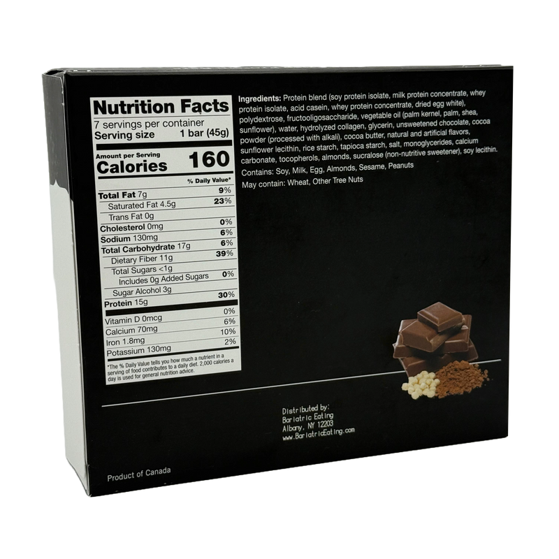 BariatricPal Low Carb Protein & Fiber Bars - Chocolate Crisp