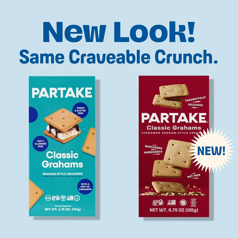 Partake Vegan & Gluten Free Classic Grahams, 6.75 oz