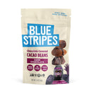 Blue Stripes Chocolate Covered Whole Cacao Beans, 3.5 oz