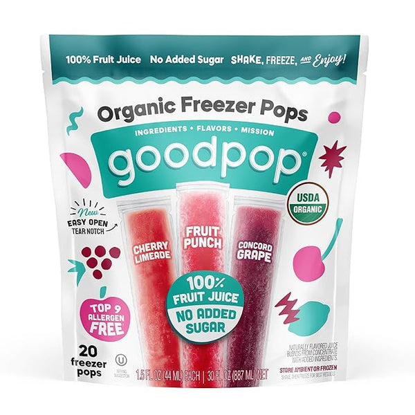 GoodPop's Organic Freezer Pops