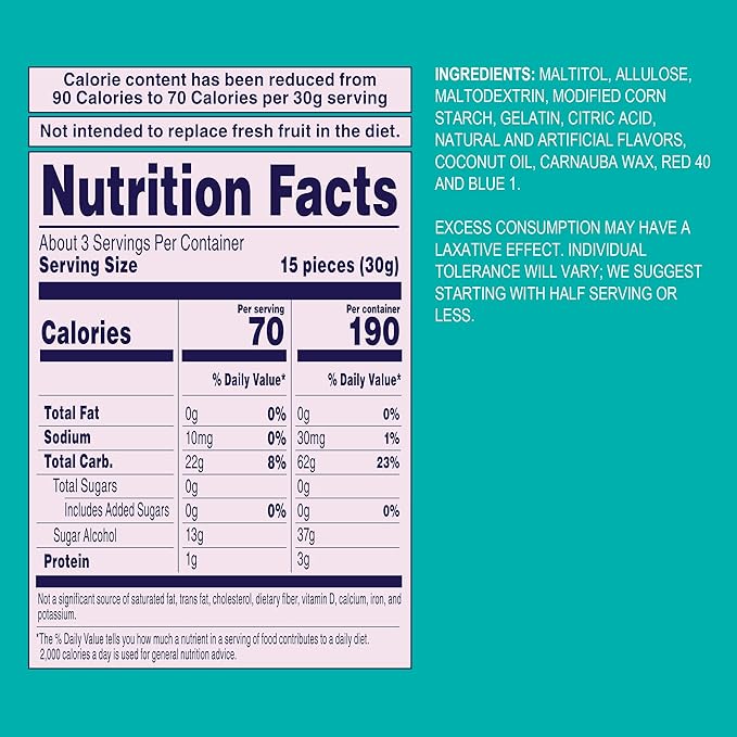 Welch’s Zero Sugar Fruity Bites, 3 oz