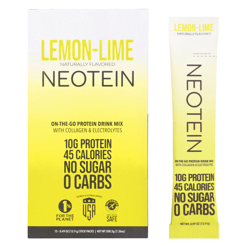 NeoTEIN Recover Collagen Protein + Electrolyte Powder,  Lemon-Lime