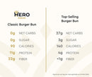 Hero Zero Net Carb Classic Burger Buns, 8 buns