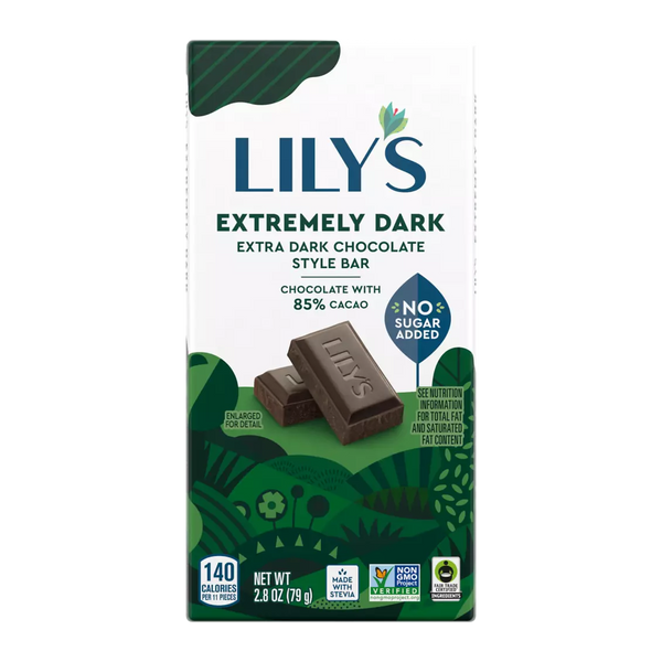 Lily's Sweets No Sugar Added 85% Dark Chocolate Bars