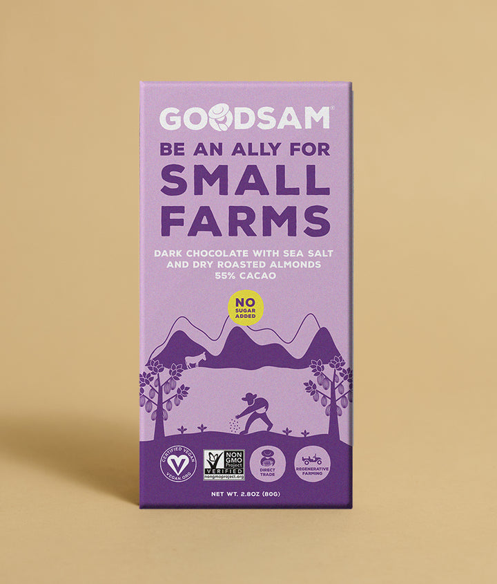 GoodSam 55% Cacao Dark Chocolate Bar - Sugar Free, 2.8 oz