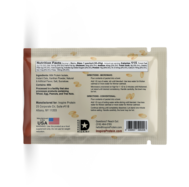 Inspire Protein Kitchen Oatmeal by Bariatric Eating