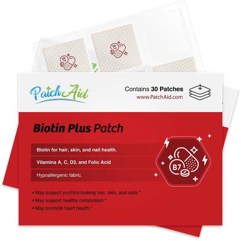 Biotin Plus Vitamin Patch for Hair, Skin, and Nails by PatchAid