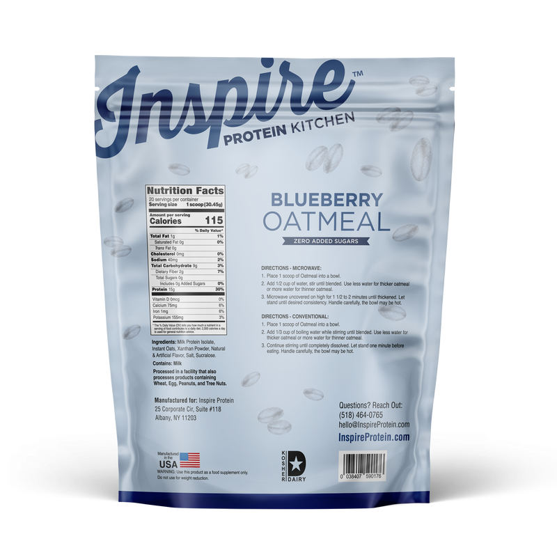 Inspire Protein Kitchen Oatmeal by Bariatric Eating