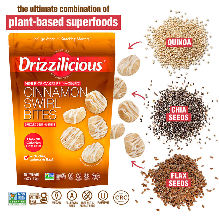 Drizzilicious Bites - Mini Rice Cakes