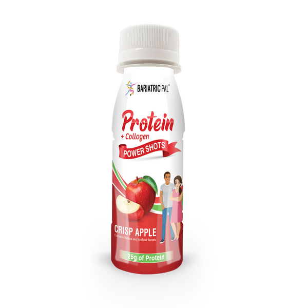 BariatricPal 25g Whey & Collagen Complete Protein Power Shots - Crisp Apple