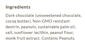 ChocZero Peanut Butter Cups