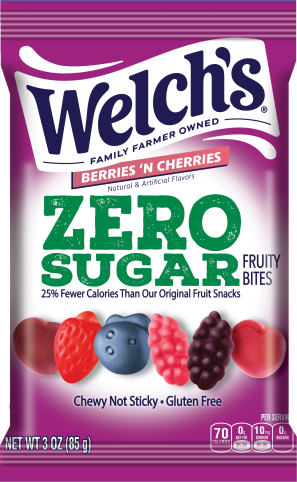 Welch’s Zero Sugar Fruity Bites, 3 oz