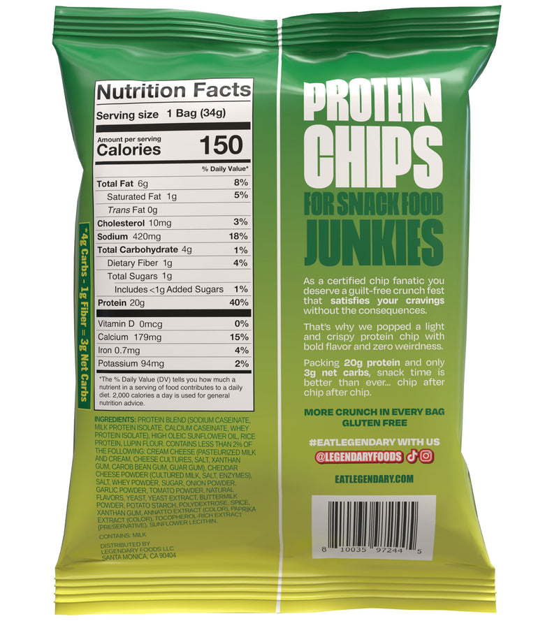 Legendary Foods Popped Protein Chips