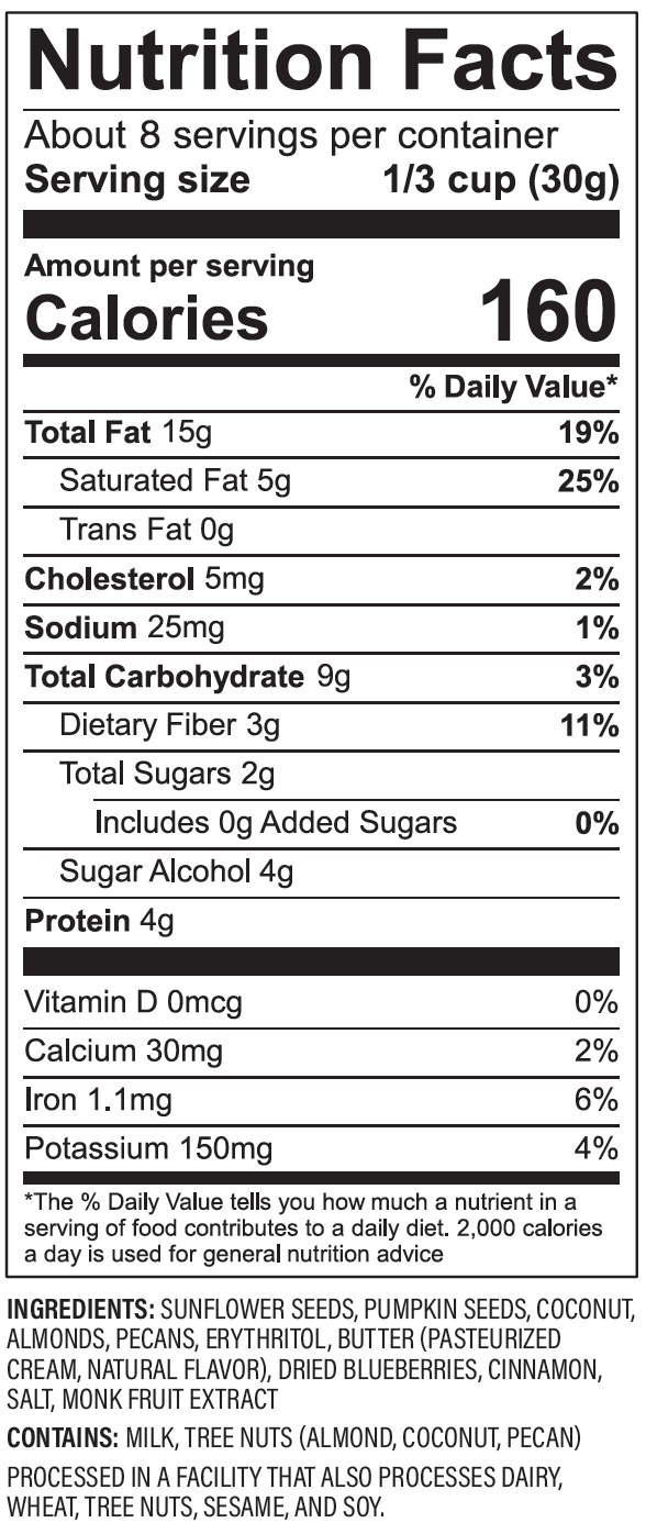 NuTrail Keto Nut Granola