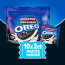OREO Double Stuf Zero Sugar Chocolate Sandwich Cookies, 10.3 oz