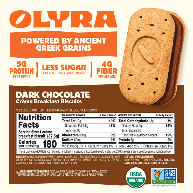 Olyra Crème Breakfast Biscuit Sandwiches, 5.3 oz