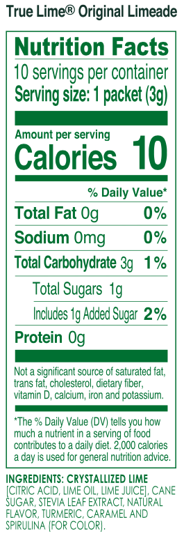 True Citrus True Lime Drink Mix