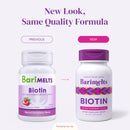 BariMelts Biotin (5,000 mcg) 90 Fast-Dissolving Tablets - Natural Strawberry Flavor