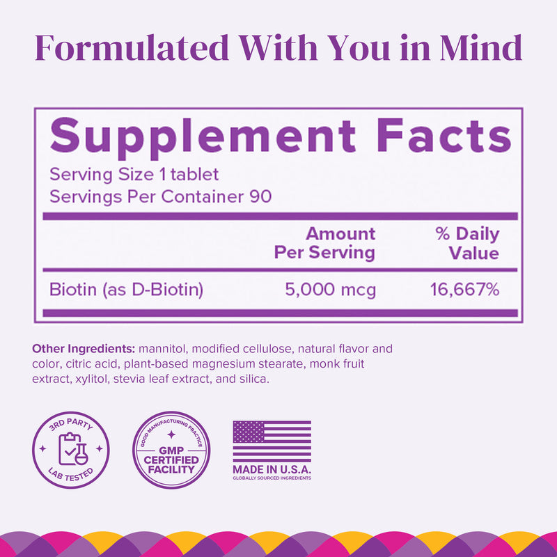 BariMelts Biotin 5,000 mcg