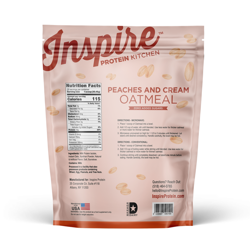 Inspire Protein Kitchen Oatmeal by Bariatric Eating