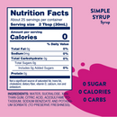 Jordan's Skinny Mixes Simple Syrup, 375ml