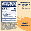 Jordan's Skinny Mixes Sugar Free Strawberry Pink Lemonade Syrup Concentrate