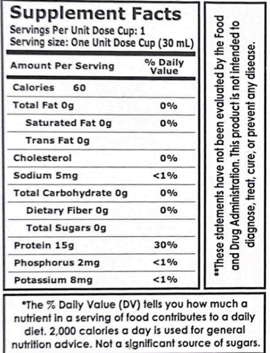Proteinex 18g Liquid Protein