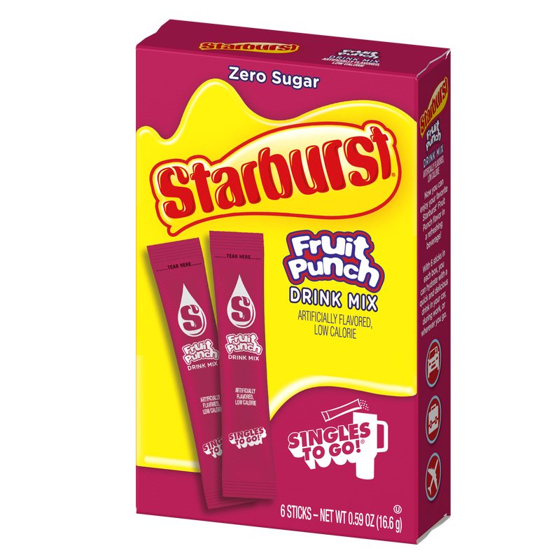 Starburst Zero Sugar Singles-to-Go