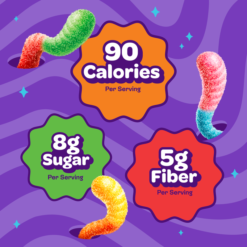 Joyride Sour Worms, 3.5 oz