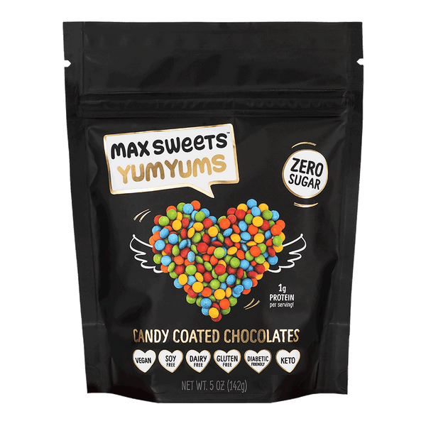 Max Sweets Sugar Free YumYums Candy Coated Chocolates 5 oz