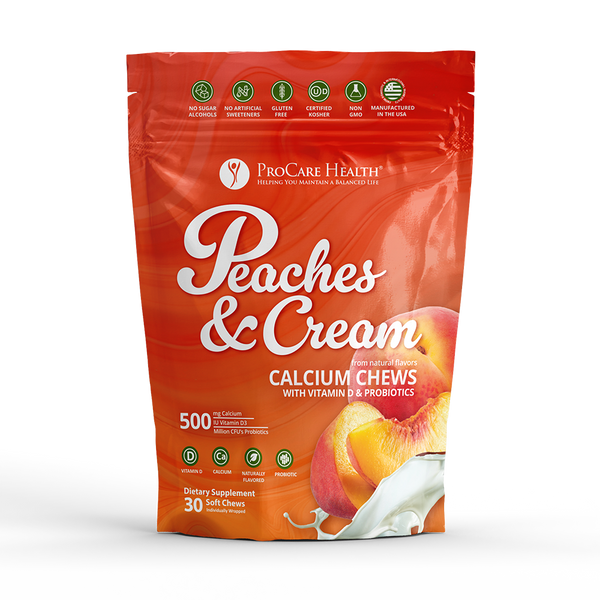 ProCare Health Calcium Soft Chew 500mg - Peaches & Cream