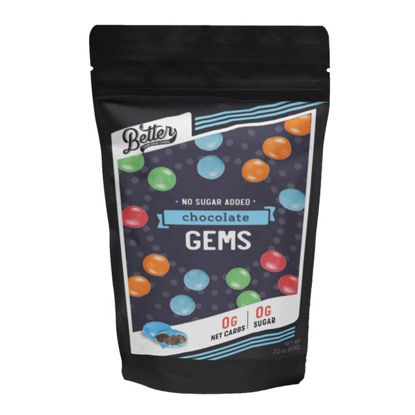 Better Than Good Foods No Sugar Added Chocolate Gems, 2 oz