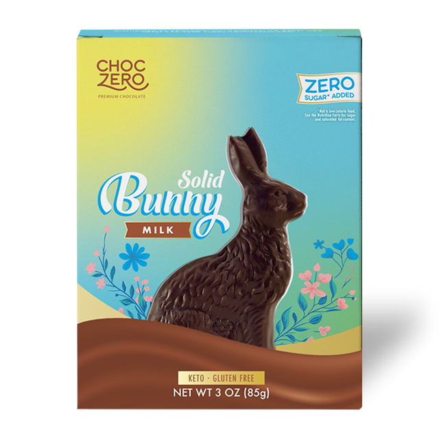 ChocZero Milk Chocolate Keto Easter Bunny, 3oz