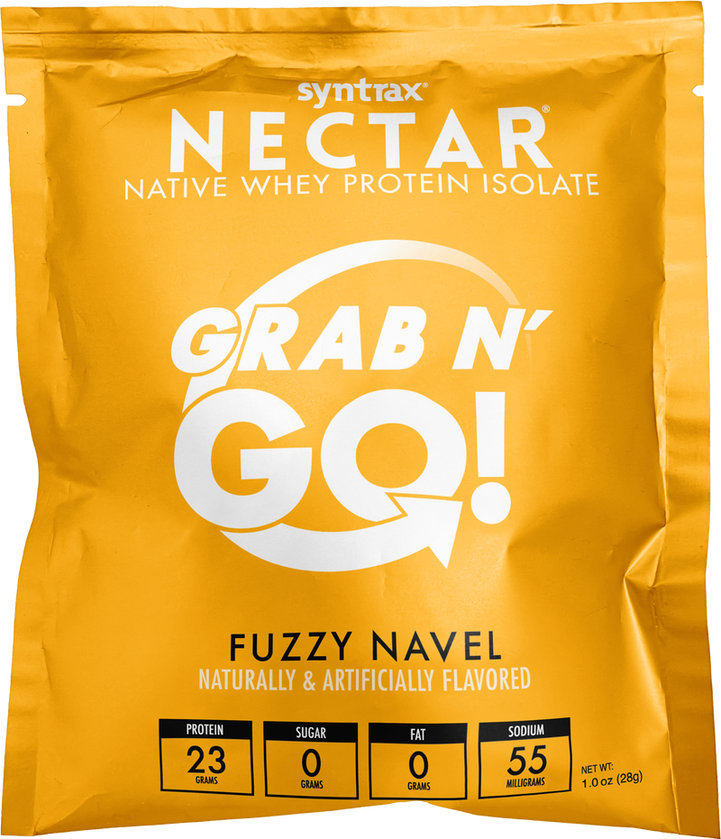 Syntrax Nectar Protein Powder Grab N' Go Box - Fuzzy Navel