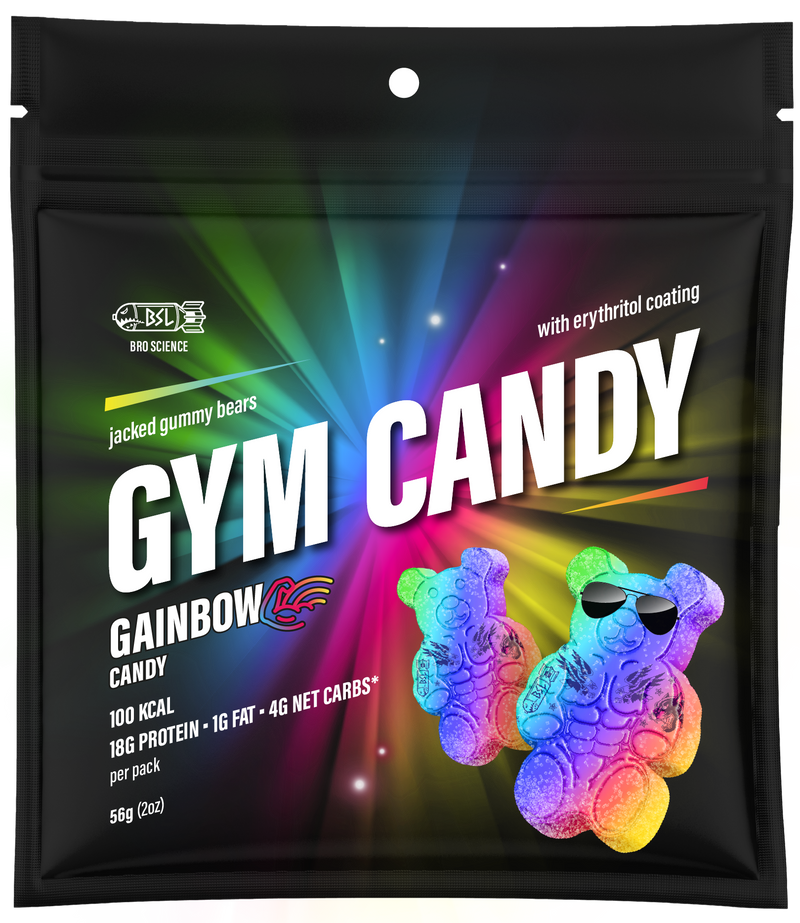 Gain Gummies Gym Candy - Protein Gummy Bears, 2oz