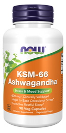 Special Order - NOW KSM-66 Ashwagandha® Veg Capsules, 90 capsules