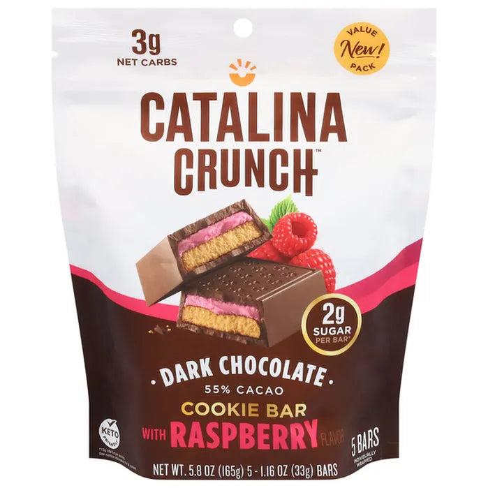 Catalina Crunch Dark Chocolate Cookie Bar, 5.8 oz (5 bars)