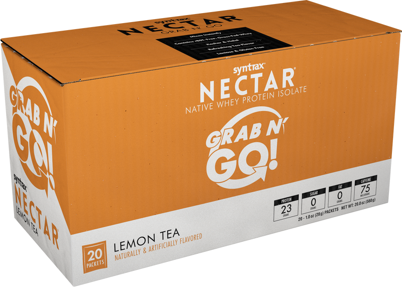 Syntrax Nectar Protein Powder Grab N' Go Box - Lemon Tea