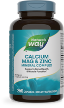 Nature's Way Calcium, Mag & Zinc 250 capsules