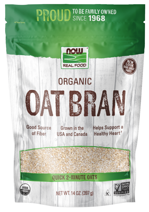 NOW Oat Bran 14 oz. (397 g)